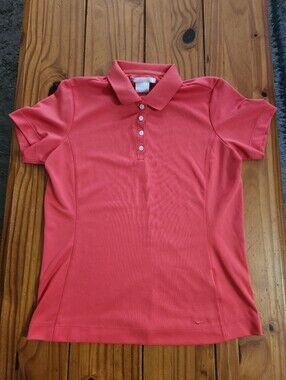 Nike Golf Women's Polo Top Pink Shade Size Medium